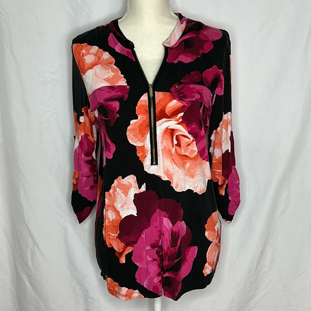 3/4 Sleeve Floral CK Blouse